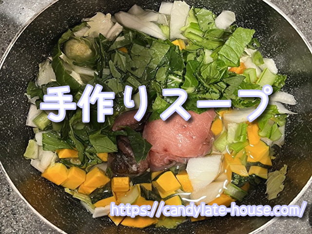 犬 手作りスープ